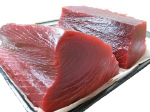 Filet de thon sashimi